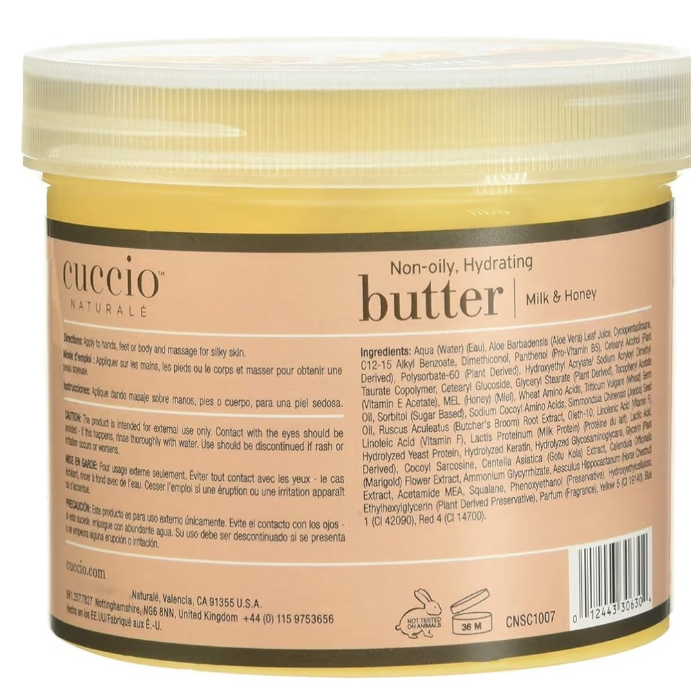 Cuccio Naturale Milk and Honey Butter Blend for Hands, Feet, and Body 26 Ounces - Picture 4 of 6